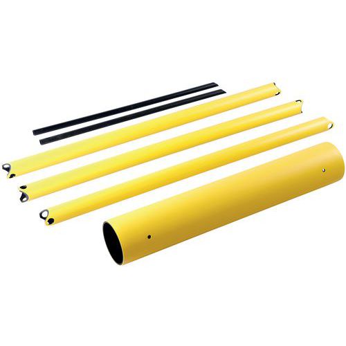 Ligger buisvormig voor modulair flexibel hek Echo - Set van 3 - Dancop