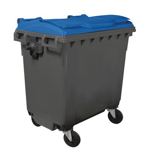 Afvalcontainer met 4 wielen - 770 l - Mobil Plastic