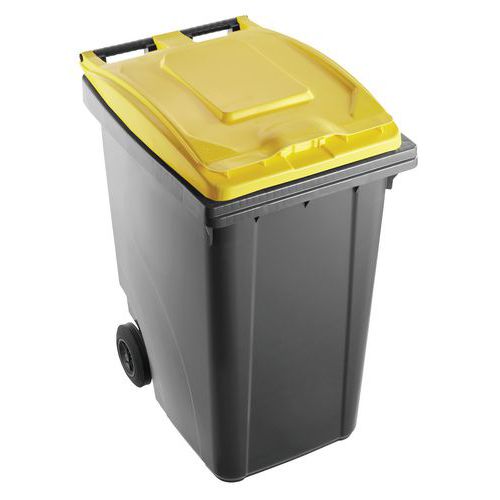 Afvalbak tweekleurig - 360 l - Mobil Plastic Afvalbak tweekleurig - 360 l - Mobil Plastic