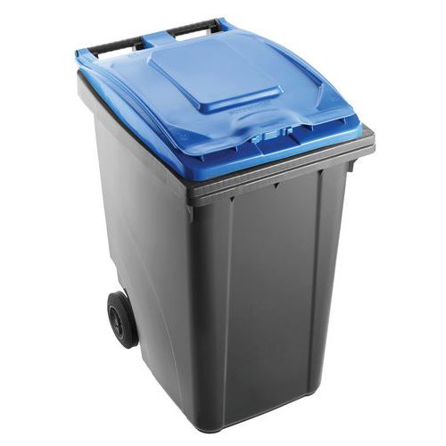 Afvalbak tweekleurig - 360 l - Mobil Plastic Afvalbak tweekleurig - 360 l - Mobil Plastic