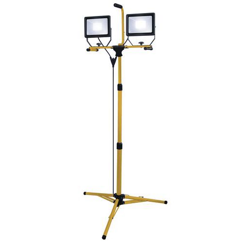 Werklamp op telescopisch statief - Led - 2 x 50 W - 8000 lm - Stak Werklamp op telescopisch statief - Led - 2 x 50 W - 8000 lm - Stak