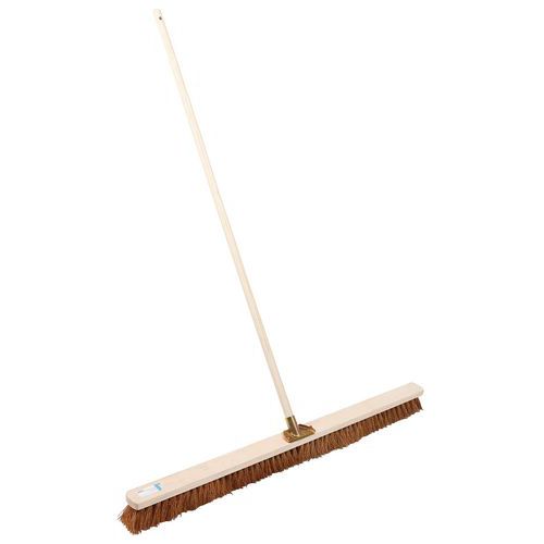 Bezem van kokos met houten frame - Manutan Expert