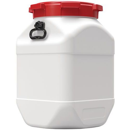 Vat 40 tot 80 l vierkant met grote opening en deksel - Gehomologeerd UN-X - Curtec Vat 40 tot 80 l vierkant met grote opening en deksel - Gehomologeerd UN-X - Curtec
