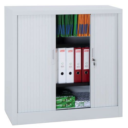 Lage roldeurkast set - Breedte 100 cm - Manutan