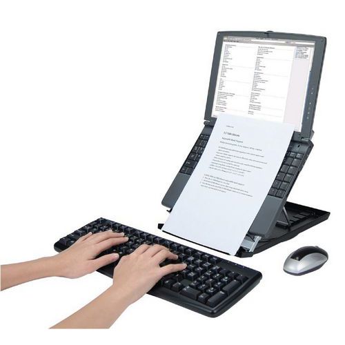 Laptopstandaard Desq met documenthouder