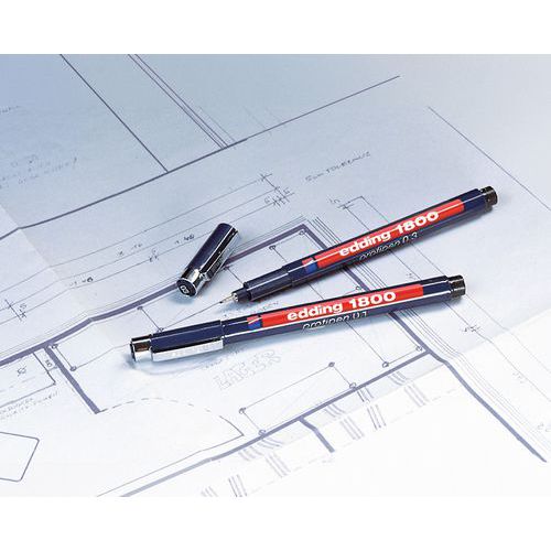 Schrijfstift met dop Edding 1800