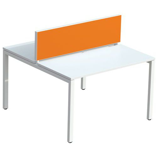 Tussenschot voor bureau Bench EasyOffice stof M1 - Meet By Paperflow