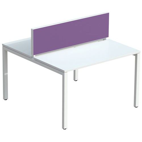 Tussenschot voor bureau Bench EasyOffice stof M1 - Meet By Paperflow