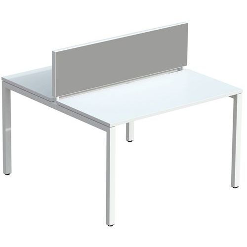Tussenschot voor bureau Bench EasyOffice stof M1 - Meet By Paperflow