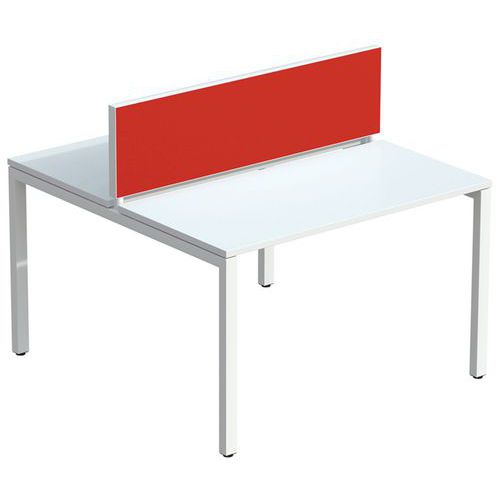 Tussenschot voor bureau Bench EasyOffice stof M1 - Meet By Paperflow