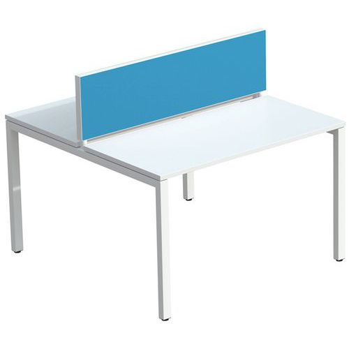 Tussenschot voor bureau Bench EasyOffice stof M1 - Meet By Paperflow