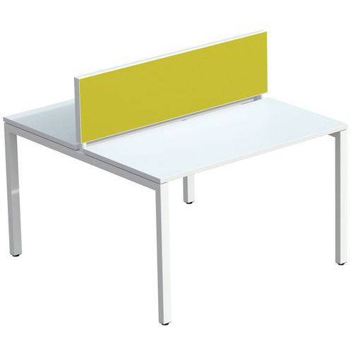 Tussenschot voor bureau Bench EasyOffice stof M1 - Meet By Paperflow