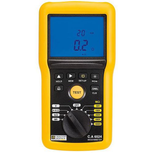 Isolatietester van 50 V t/m 1 kV - Chauvin Arnoux
