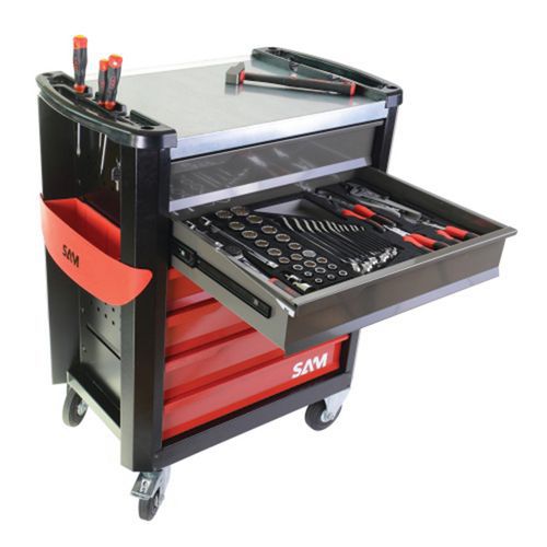 Gereedschapswagen in inch foam module 134 delig - SAM Outillage
