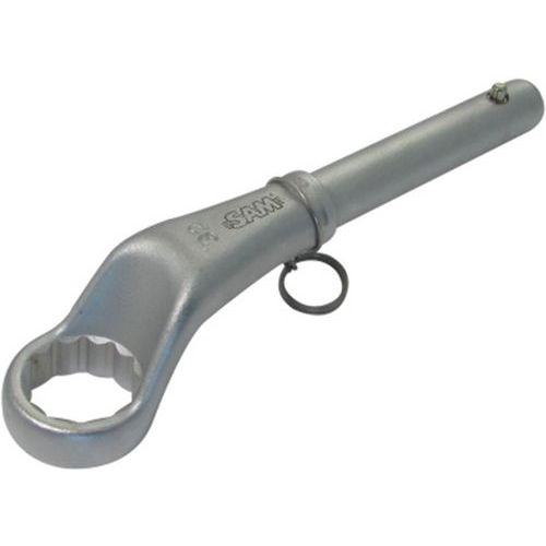 Clé polygonale c-coudee gros effort avec clip inox fme