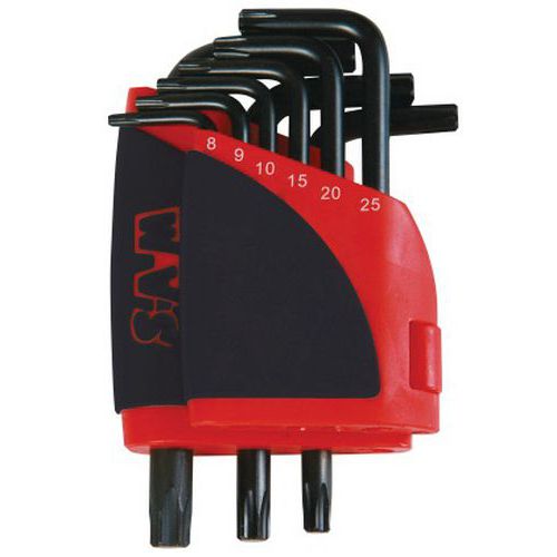 Inbussleutel Torx + houder 9 delig - SAM Outillage
