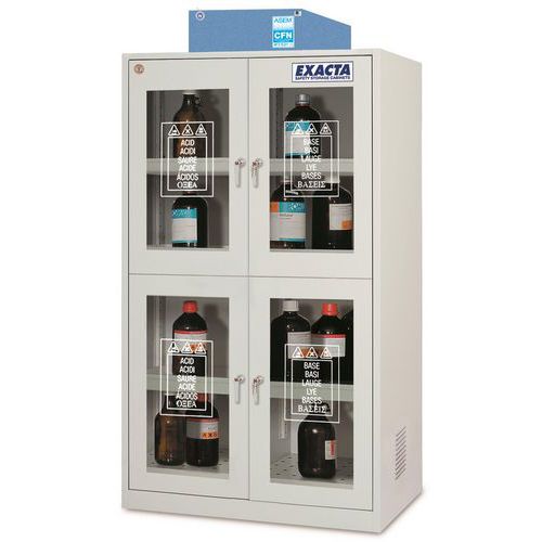 Armoire filtrante double paroi avec porte vitrée
