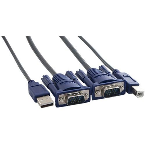 Kabel kvm-switch vga/usb - 1,5 m