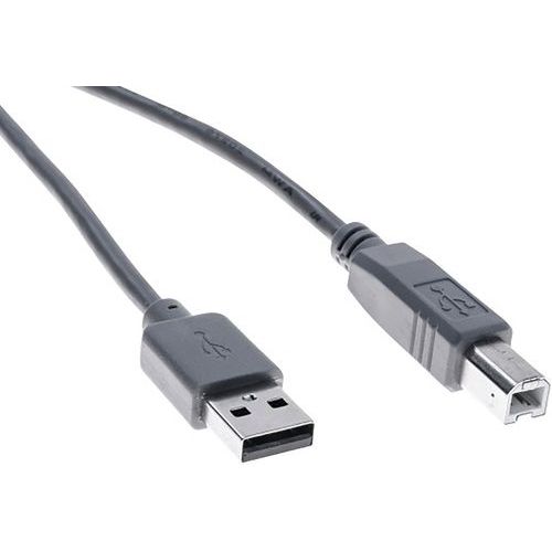 USB 2.0-kabel type A / B grijs eco - 1,0 m