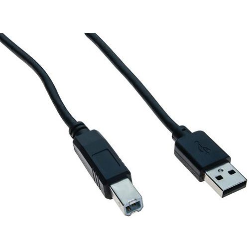 USB 2.0-kabel  type A en B zwart - 1,8 m