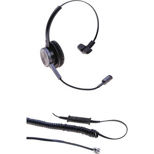 Casque téléphone monaural micro Flex antibruit DACOMEX