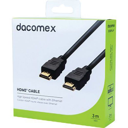 Highspeed HDMI-kabel met Ethernet - 3 m DACOMEX