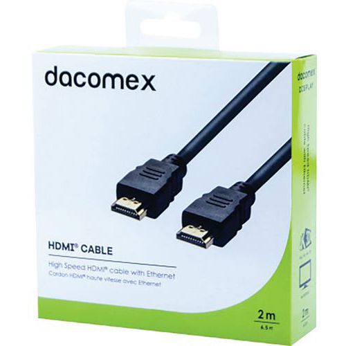 Highspeed HDMI-kabel met Ethernet - 2 m DACOMEX