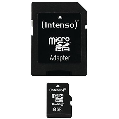 Kaart MicroSDHC 8 GB klasse 10 - INTENSO