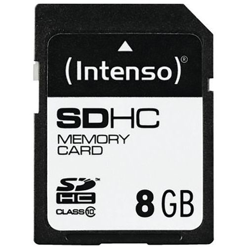 Kaart SDHC 8 GB klasse 10 - INTENSO