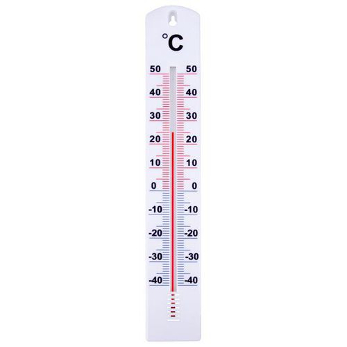 Thermometer voor binnen/buiten van kunststof - Velamp