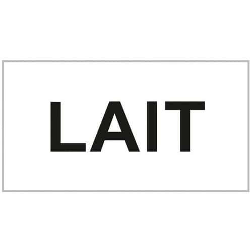 Zelfklevend etiket met opschrift Lait - Set van 10 - In Situ