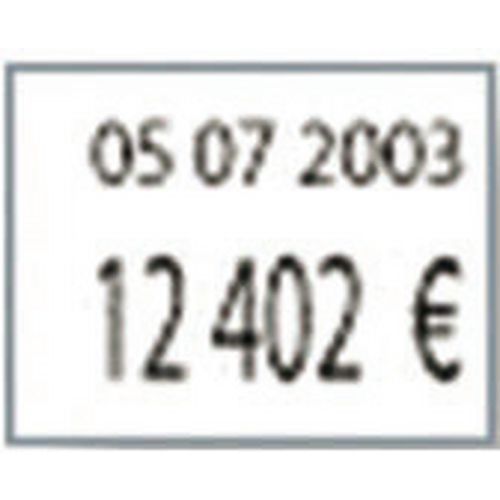 Rouleau 1750 étiquettes pour étiqueteuse 2 lignes - Lot de 8 - Matfer