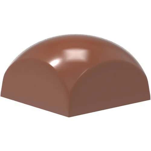 Chocoladeplaat met 24 vierkant koepelvormig uithollingen - Matfer