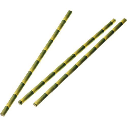 Sachet de 250 pailles en papier bambou - Matfer Flo