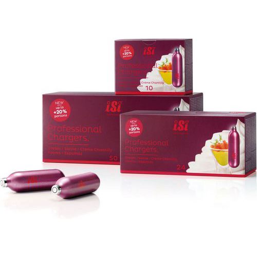 Professionele N2O-capsule voor Isi slagroomspuit - Set van 10 - Matfer Professionele N2O-capsule voor Isi slagroomspuit - Set van 10 - Matfer