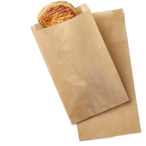 Kraftpapier zak voor pistolets en broodjes - Set van 1.000 - Matfer