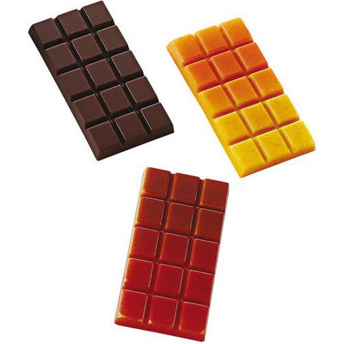 Chocoladeplaat voor 12 mini tabletten - Matfer