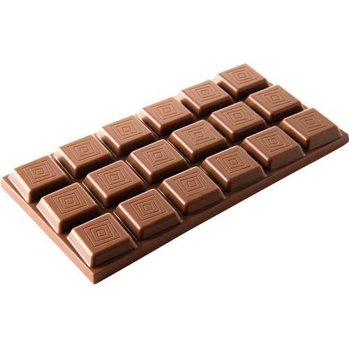 Chocolade mal voor 3 repen van 18 verspringende vierkant - Matfer