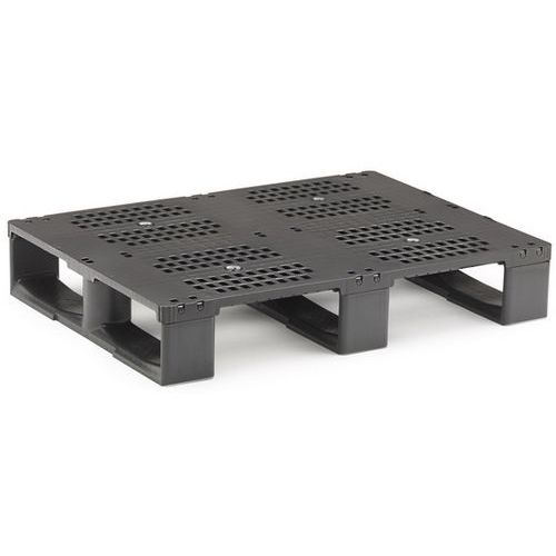 Pallet met 3 sleden, medium en gerecycled - MDM