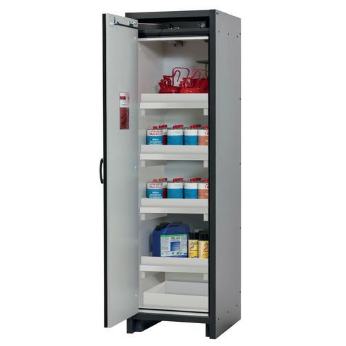 Armoire de sécurité Q-CLASSIC-30 Gris/asecos argent - asecos