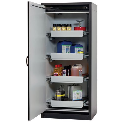 Armoire de sécurité Q-CLASSIC-30 Gris/Jaune RAL 1004 - asecos