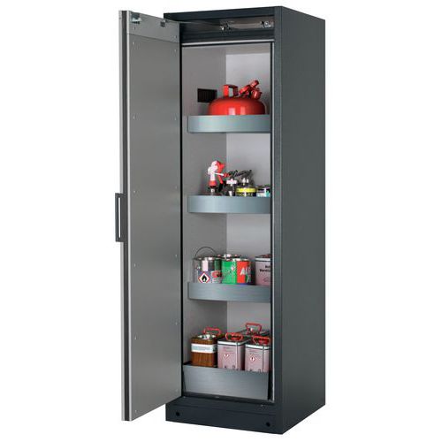 Armoire de sécurité Q-CLASSIC-90 Gris/Blanc RAL 9010 - asecos