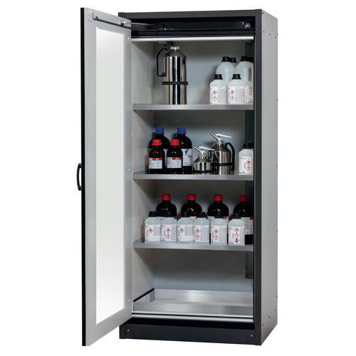 Armoire de sécurité Q-DISPLAY-30 Gris/Gris clair RAL 7035 - asecos