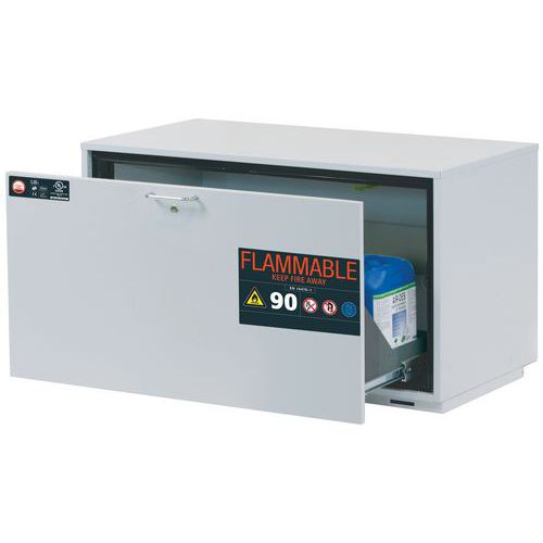 Veiligheidsonderbouwkast UB-S-90 UB90.060.110.UL.S_Asecos, Totale hoogte: 600 mm, Totale breedte: 1102 mm