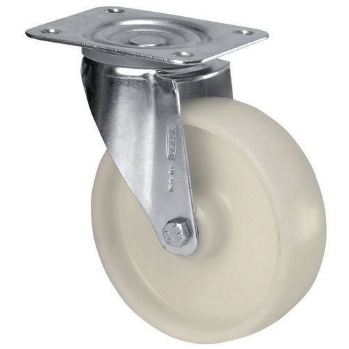 Roulette pivotante à platine - Force 150 à 300 kg