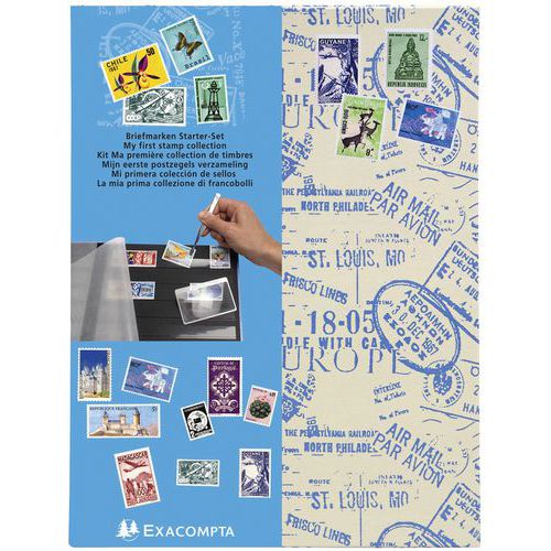 Postzegel verzameling set Air Mail Exacompta