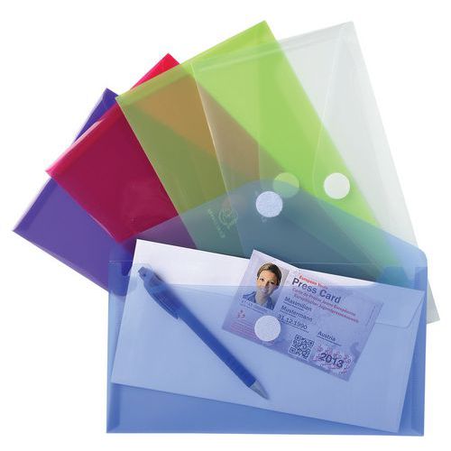 Mini pochettes-enveloppes polypropylène - 25x13,5cm