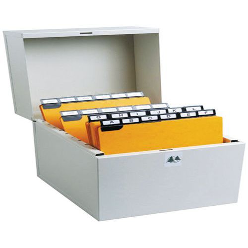 Boîte à fiches Metalib - Classement horizontal - 125x200mm