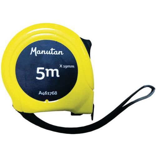 Rolmaat 3 en 2 x 16 mm en 5 m x 19 mm - ABS - Manutan