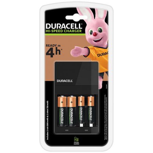 Lader CEF14 voor 2 AA- en 2 AAA-batterijen - Duracell